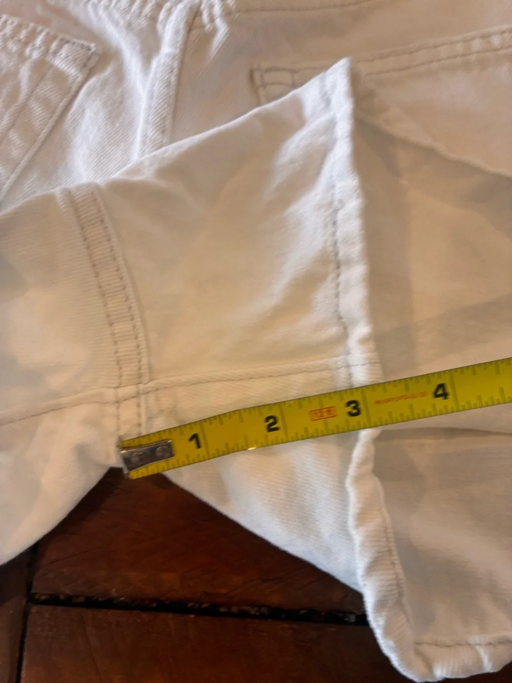 Levi's White Denim Jean Shorts